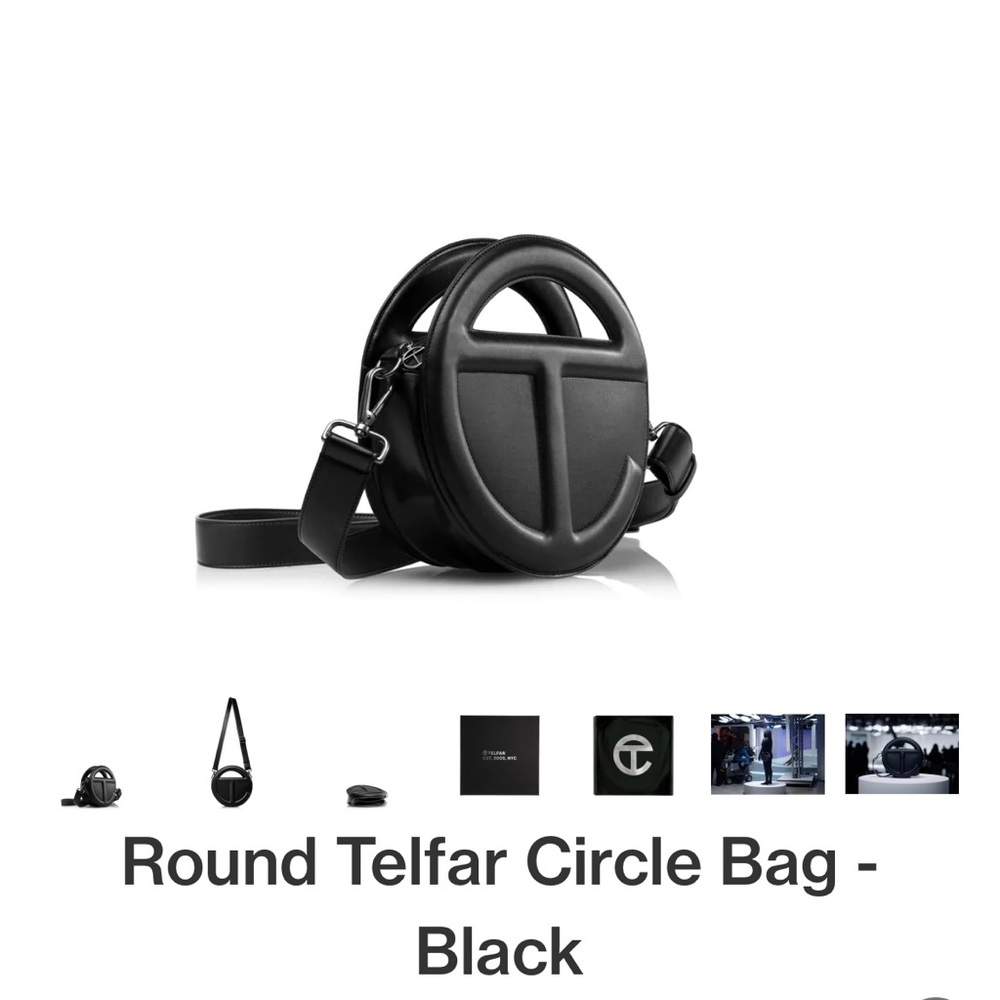 round teflar circle bag (black)